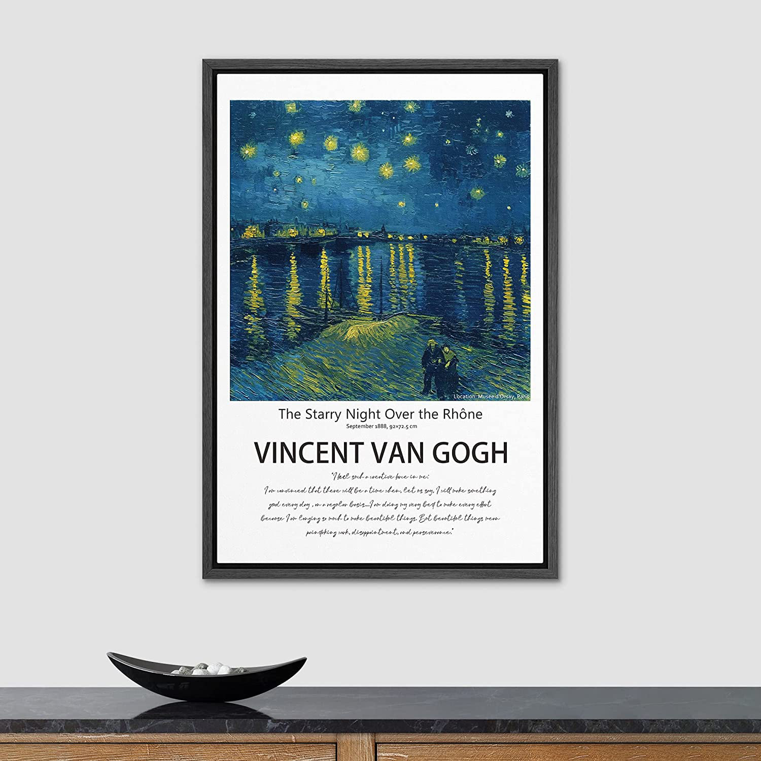 Signleader Starry Night Over Rhone By Vincent Van Gogh Illustration