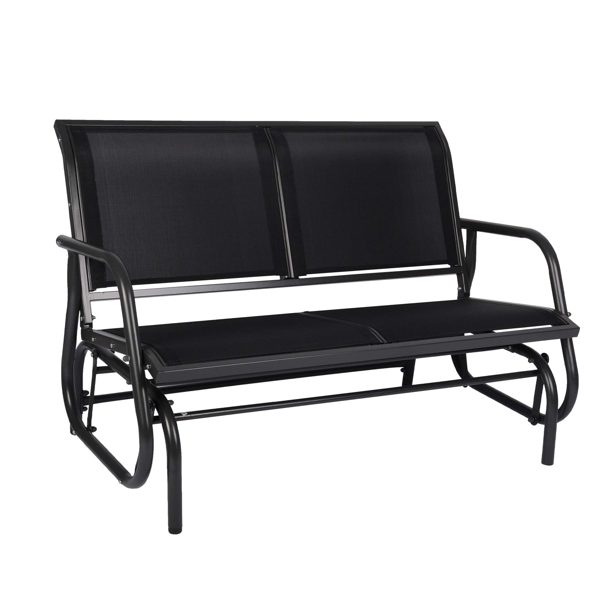 Latitude Run Outdoor Gliding Metal Bench Wayfair