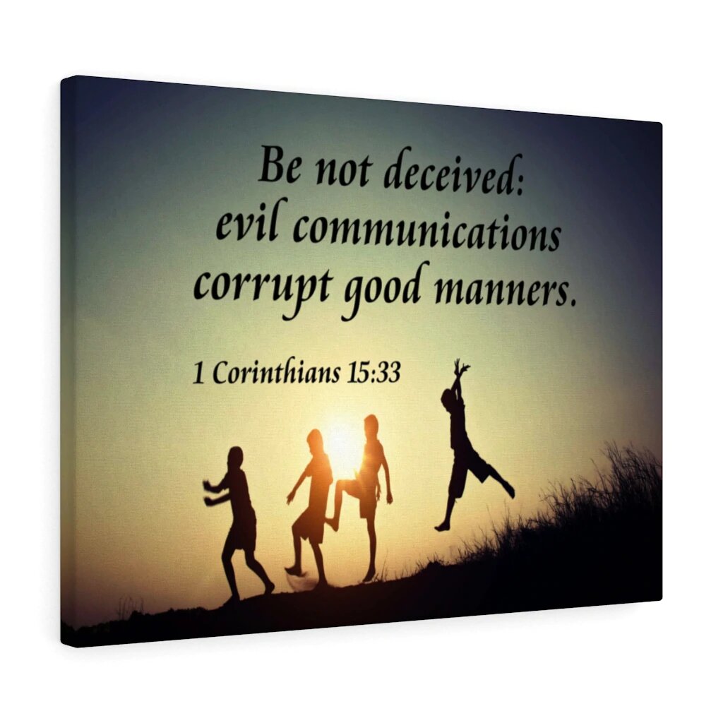 Trinx Don T Be Deceived 1 Corinthians 15 33 Christian Wall Art Bible