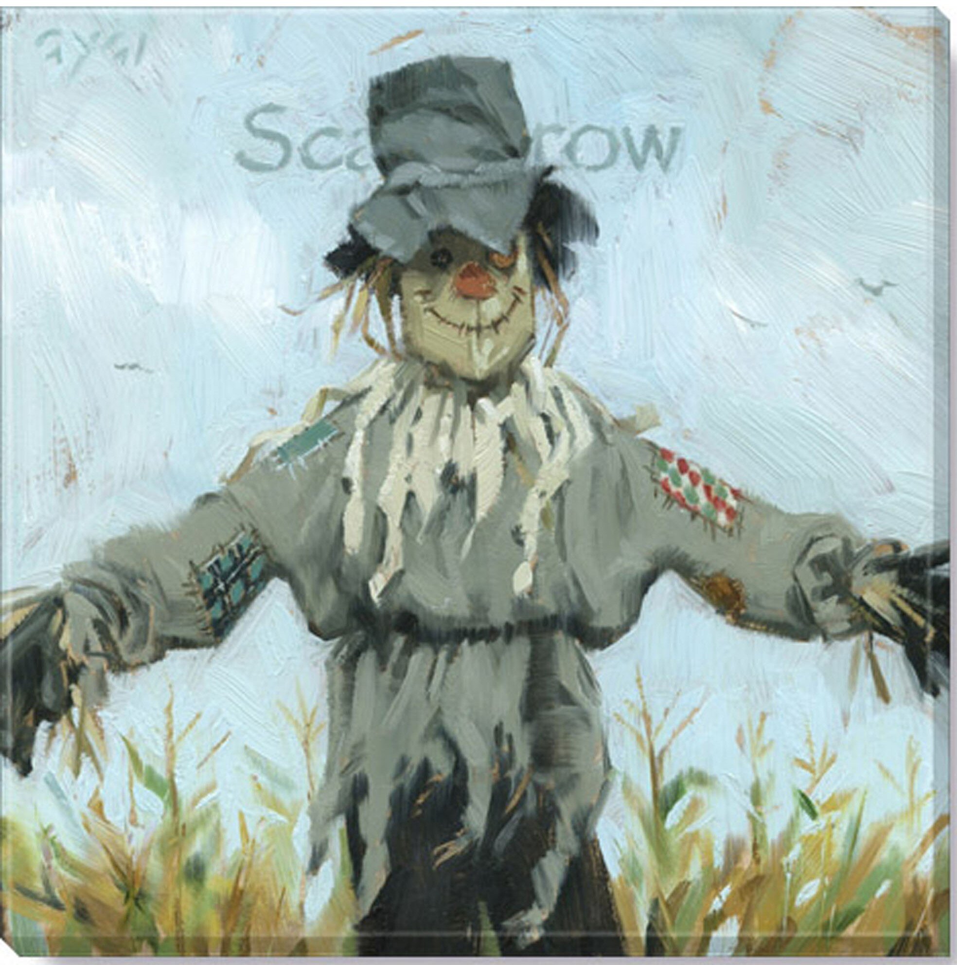 Darren Gygi Home Collection Floppy Hat Scarecrow Giclee By Wrapped