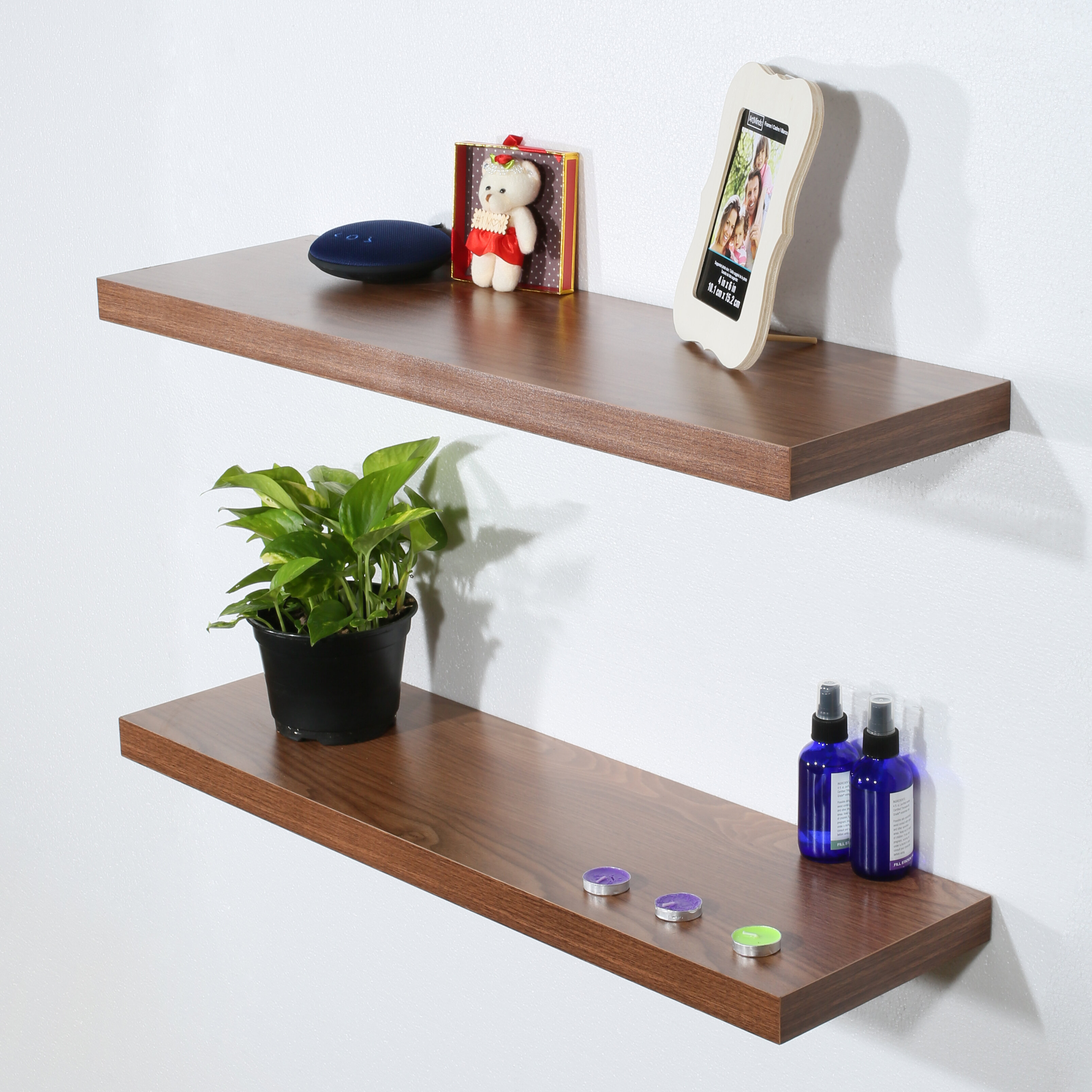 Latitude Run Bully 2 Piece Floating Shelf Reviews Wayfair