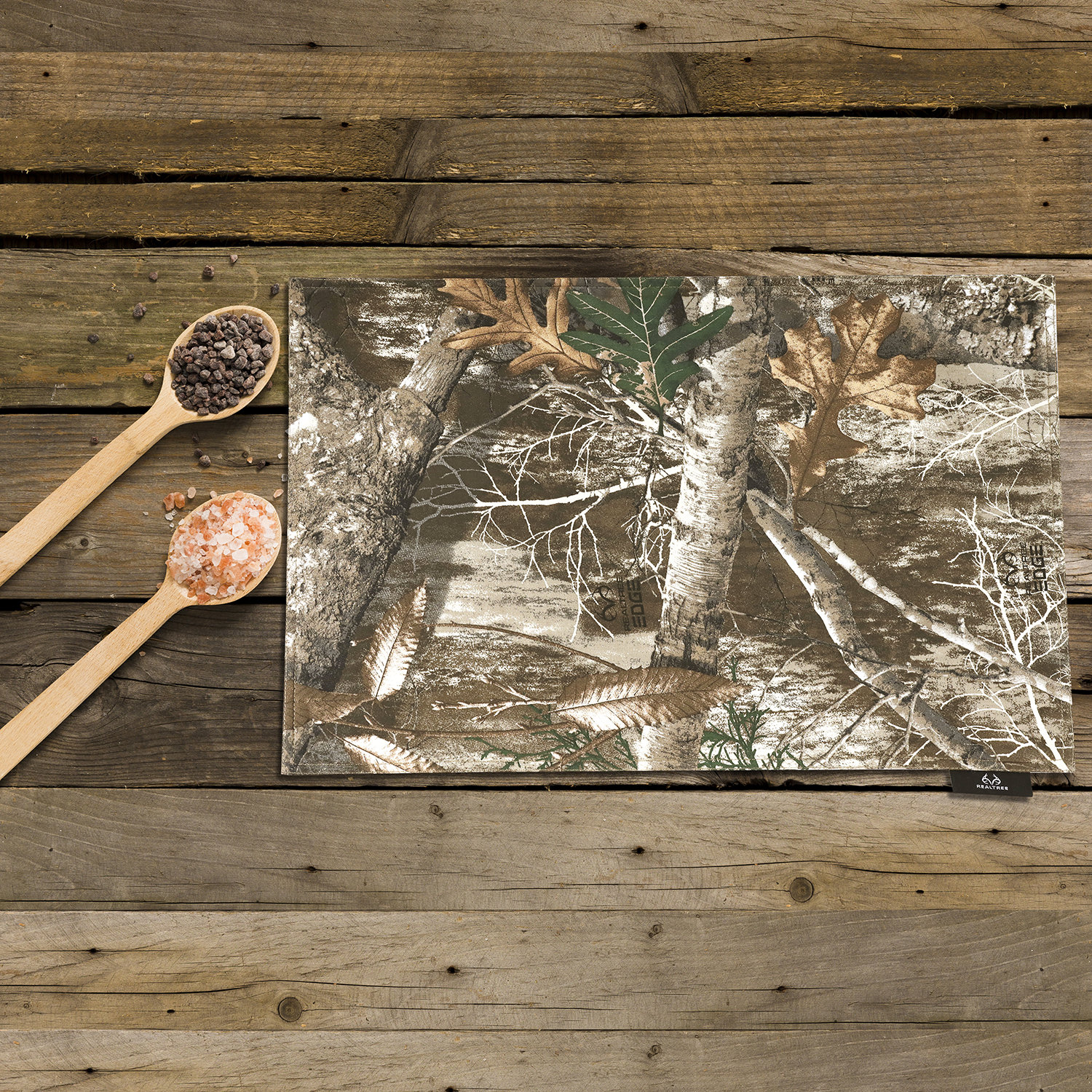 Realtree Edge Camo Placemats Polycotton Fabric Camouflage Hunting