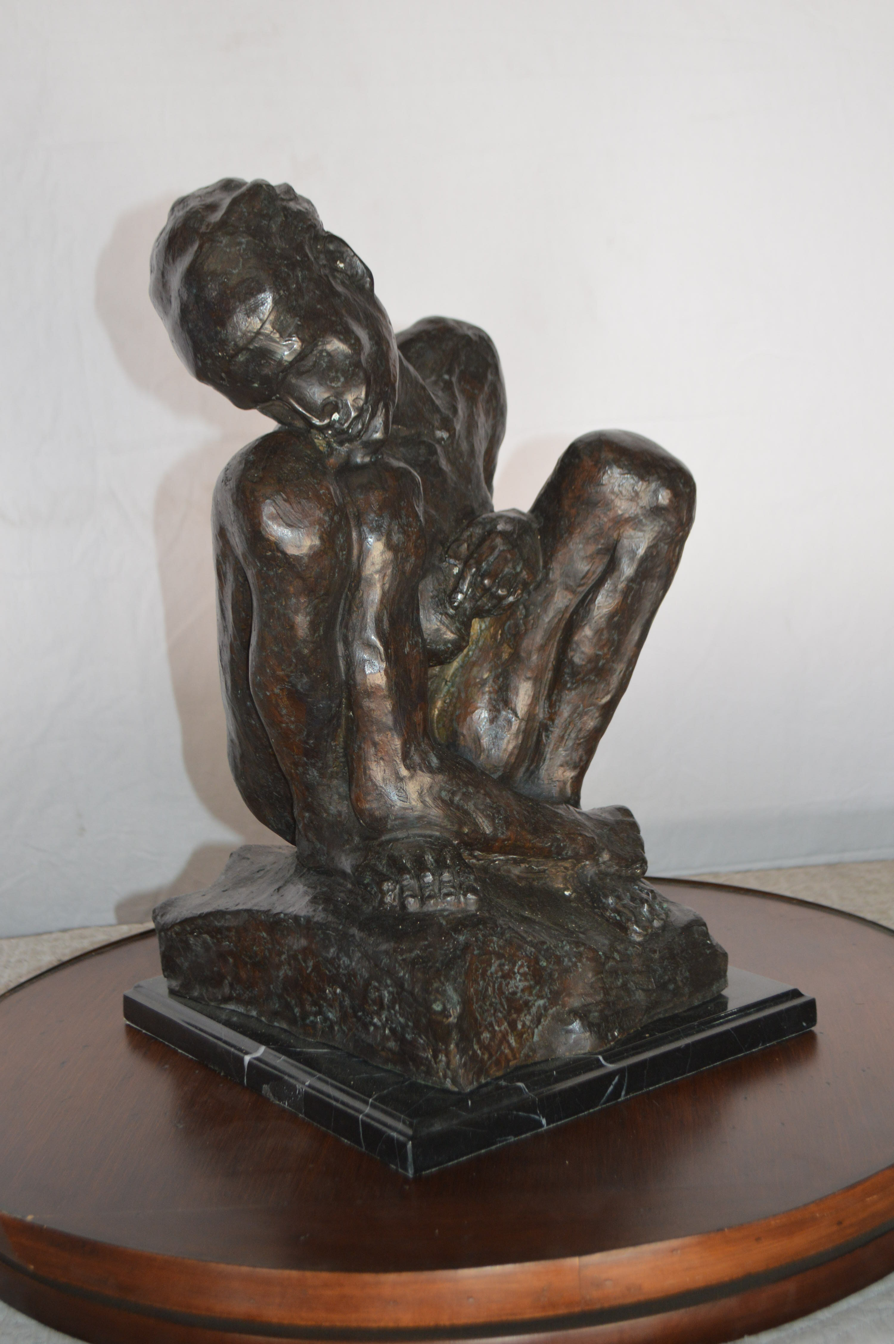 World Menagerie Bhoyar Crouching Woman Rodin Replica Statue Wayfair