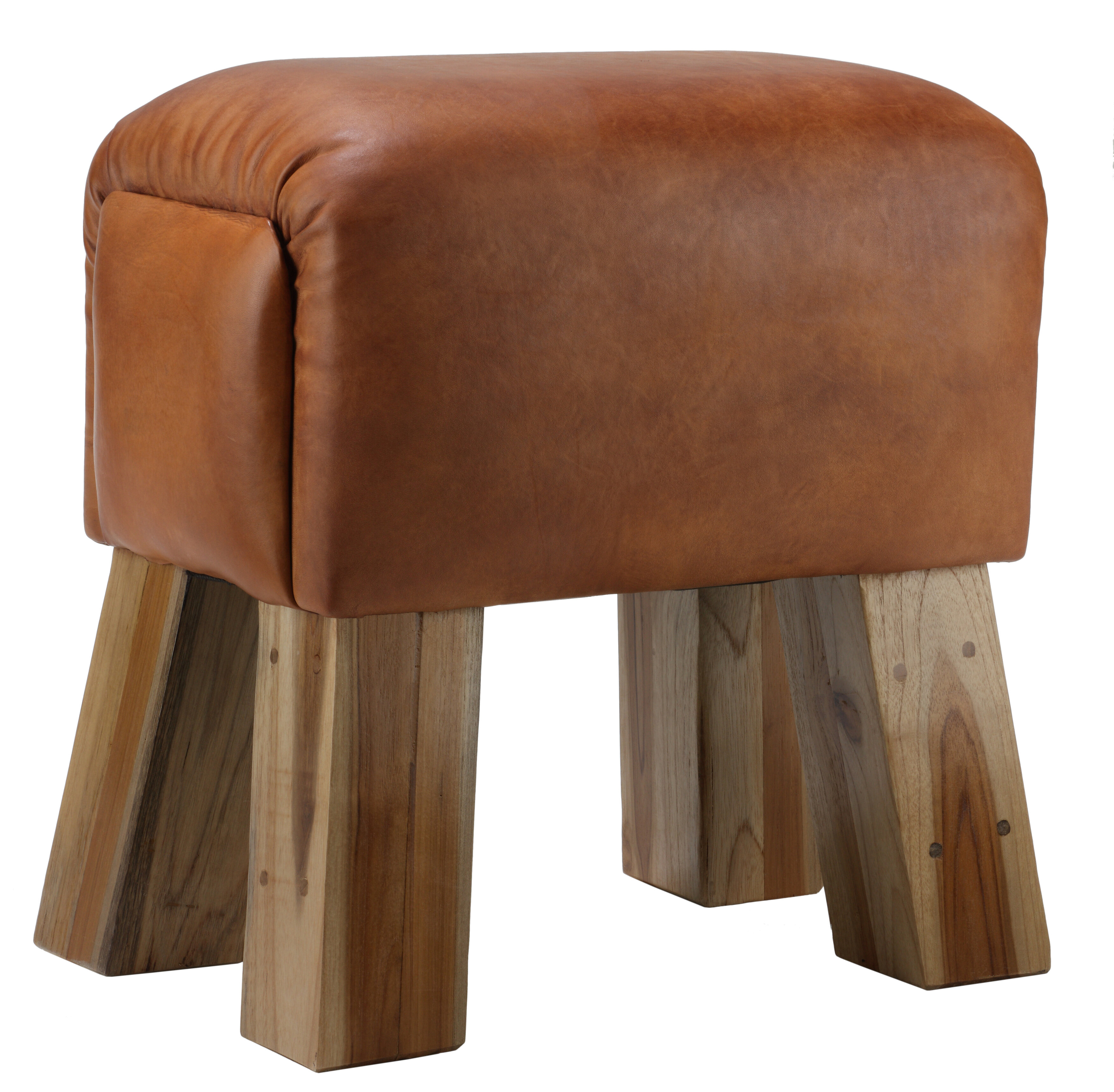 Union Rustic Charroux Tall Solid Wood Accent Stool Reviews Wayfair