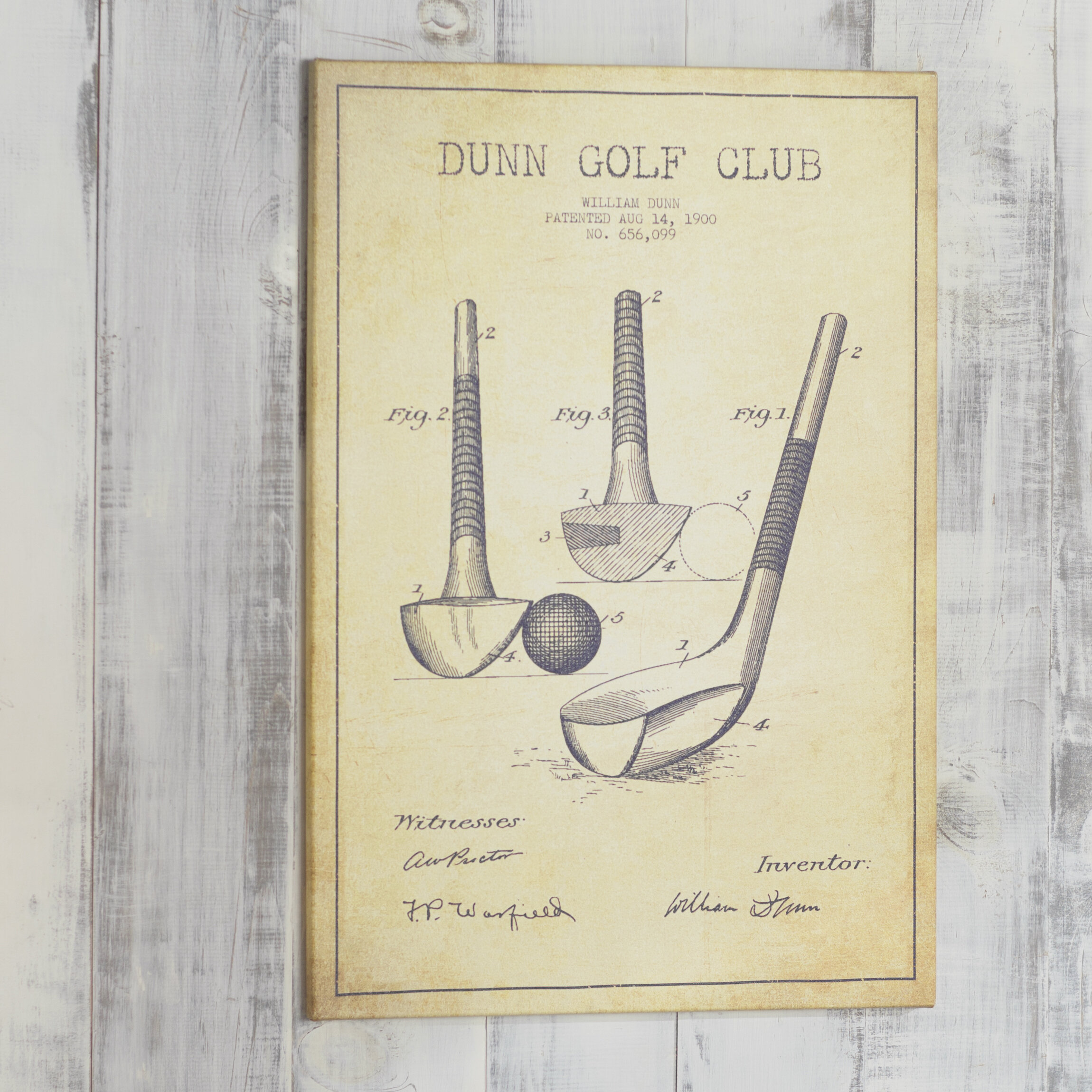 Charlton Home Dunn Golf Club Vintage Patent Blueprint By Aged Pixel