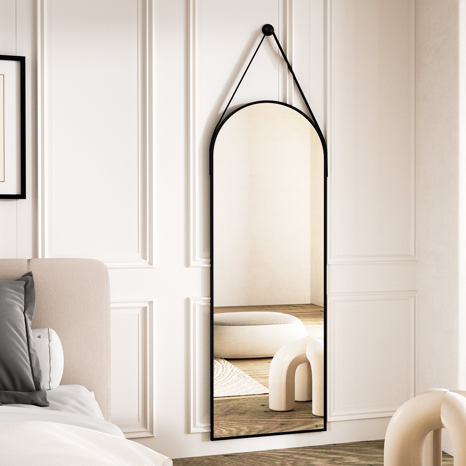 Ebern Designs Arch Metal Wall Mirror Wayfair