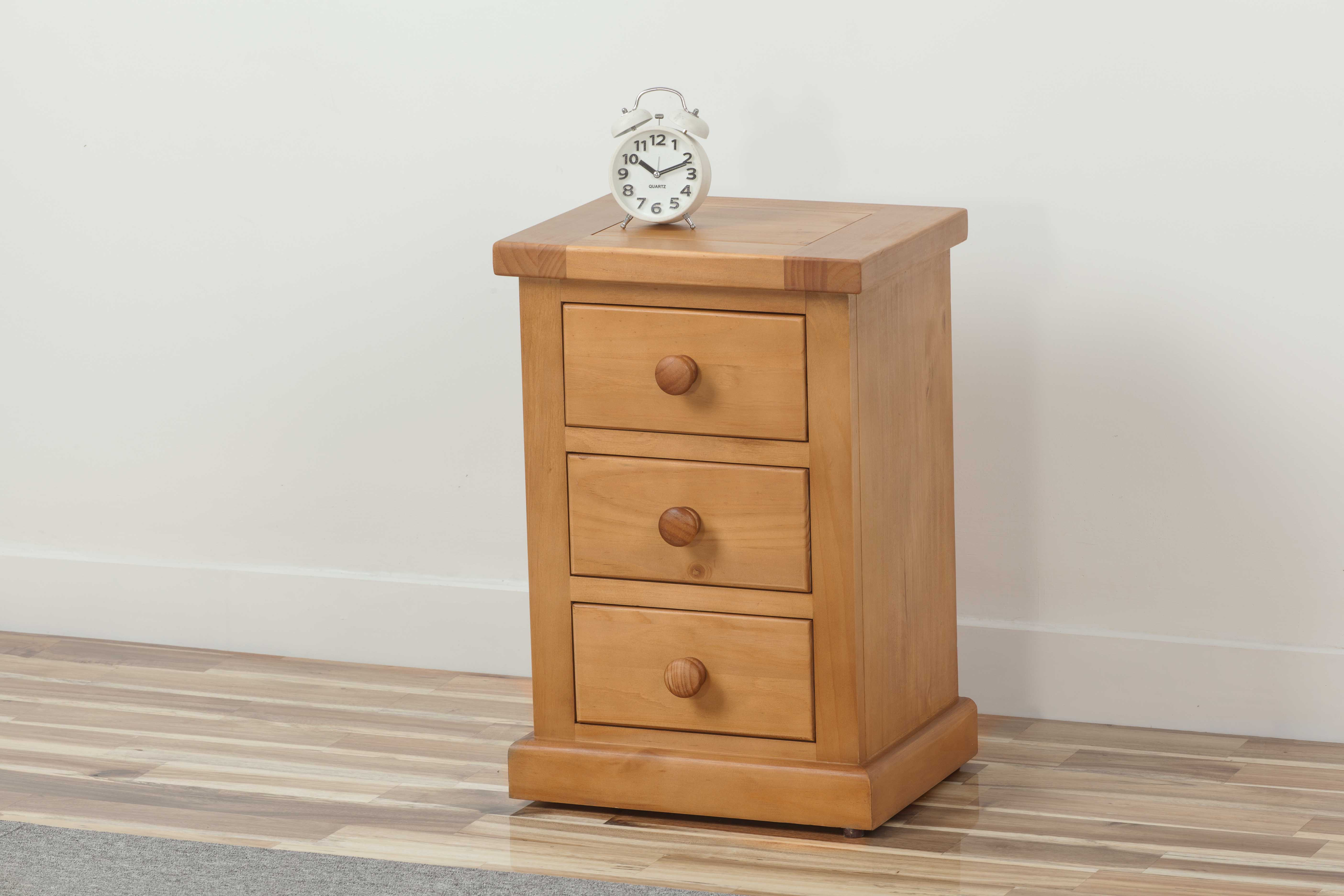 Natur Pur Zellmer 3 Drawer Bedside Table Wayfair Co Uk