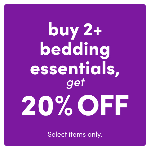 Buy 2+, Get 20% Off Warm & Cozy Bedding