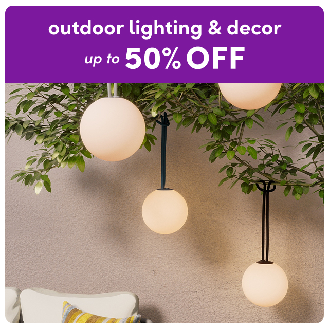 outdoor lighting & decor sale