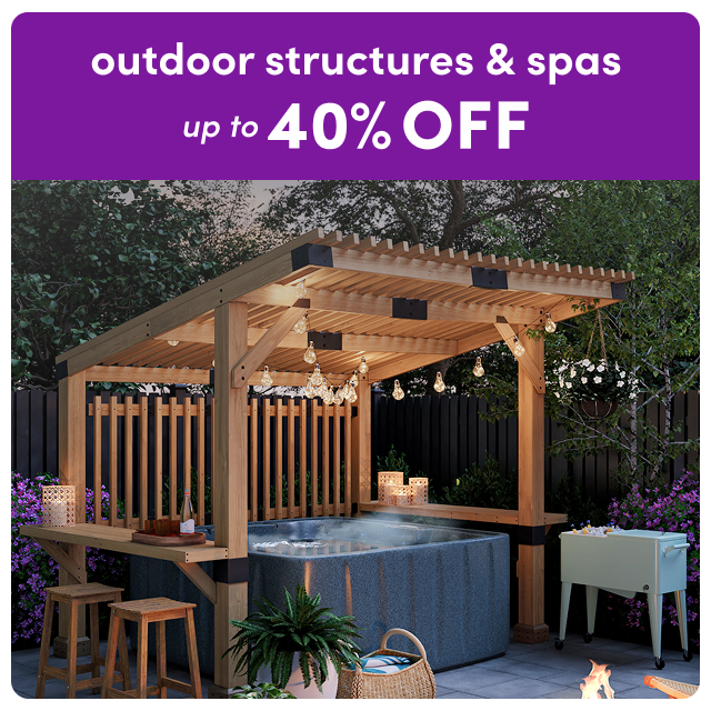 outdoor structure & spa sale