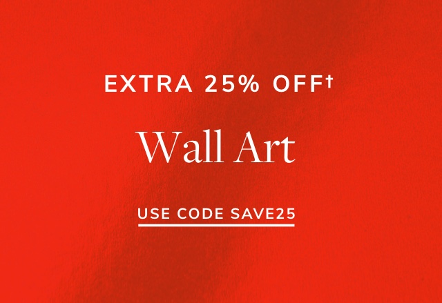 Extra 25% Off Wall Art