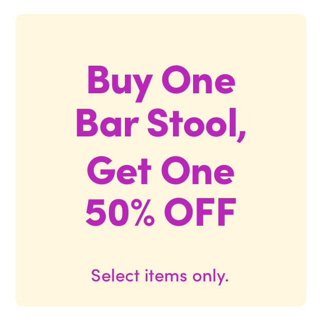 Buy One, Get One 50% OFF Bar Stools