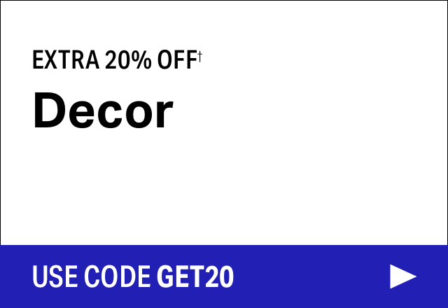 Extra 20% off Decor