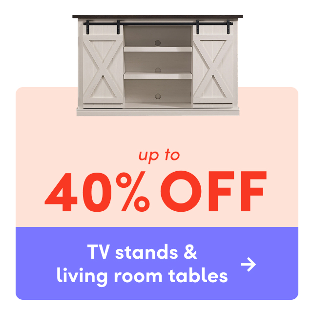 TV stand & living room table clearance