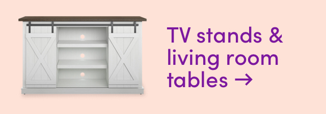 TV stand & living room table clearance