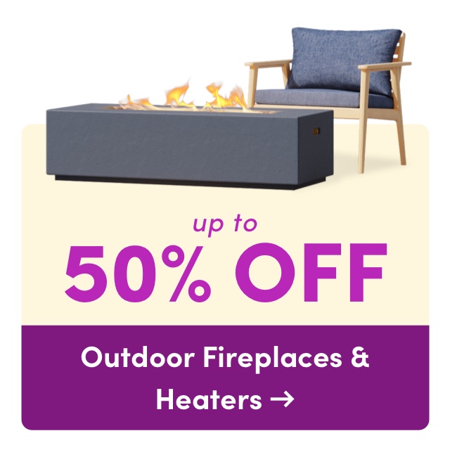  up to 50% OFF Outdoor Fireplaces Heaters - 
