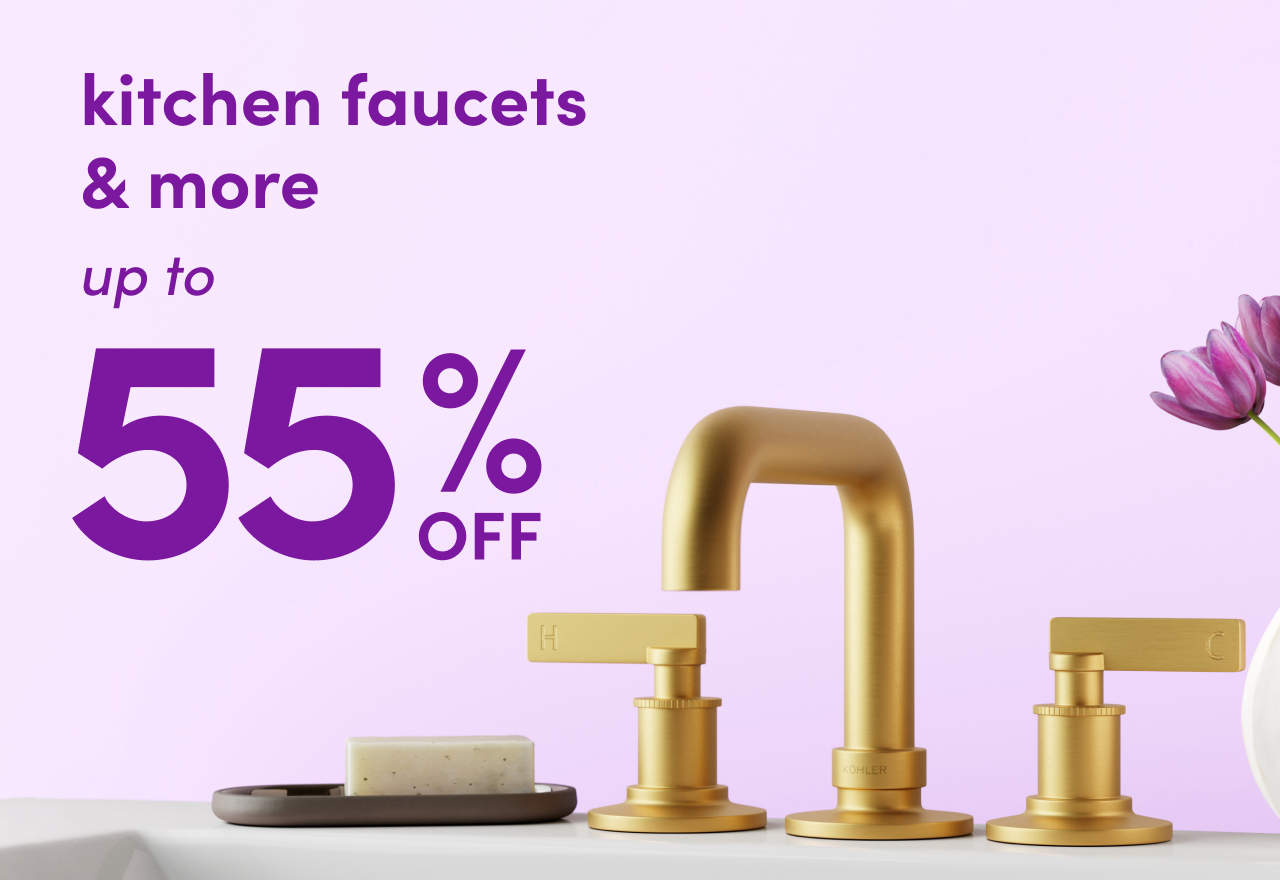 deals on kitchen faucets & more