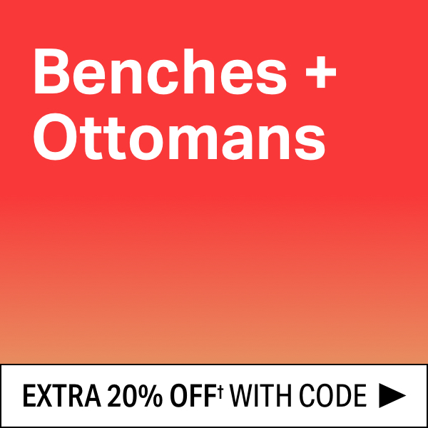 Modern Bench + Ottoman Sale
