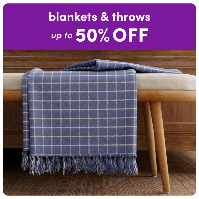 blanket & throw sale.