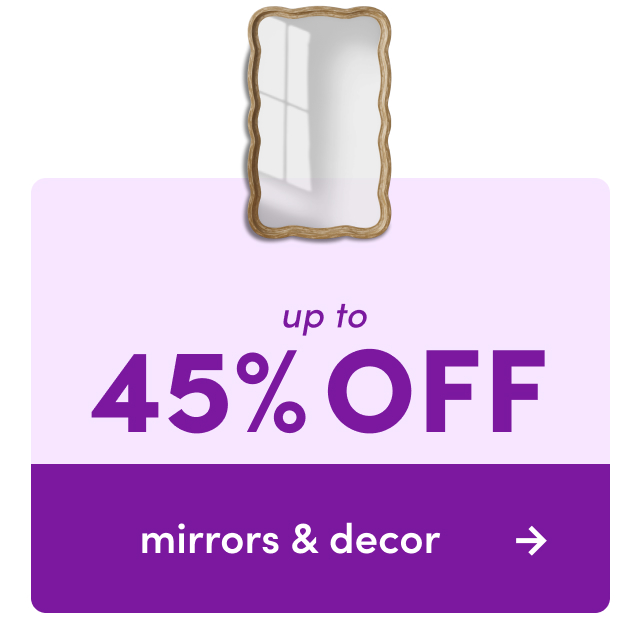 mirror & decor sale.