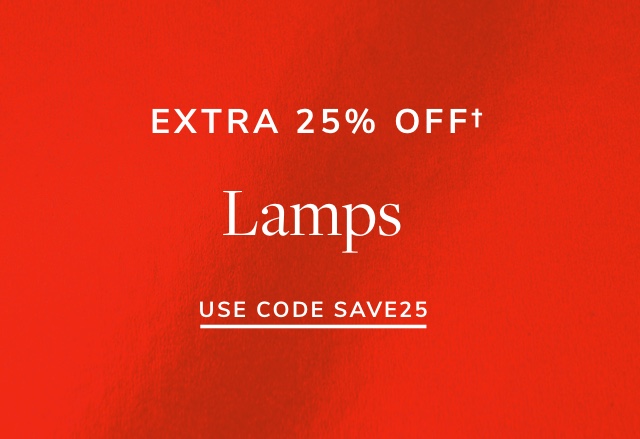 Extra 25% Off Lamps