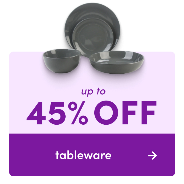 tableware sale.