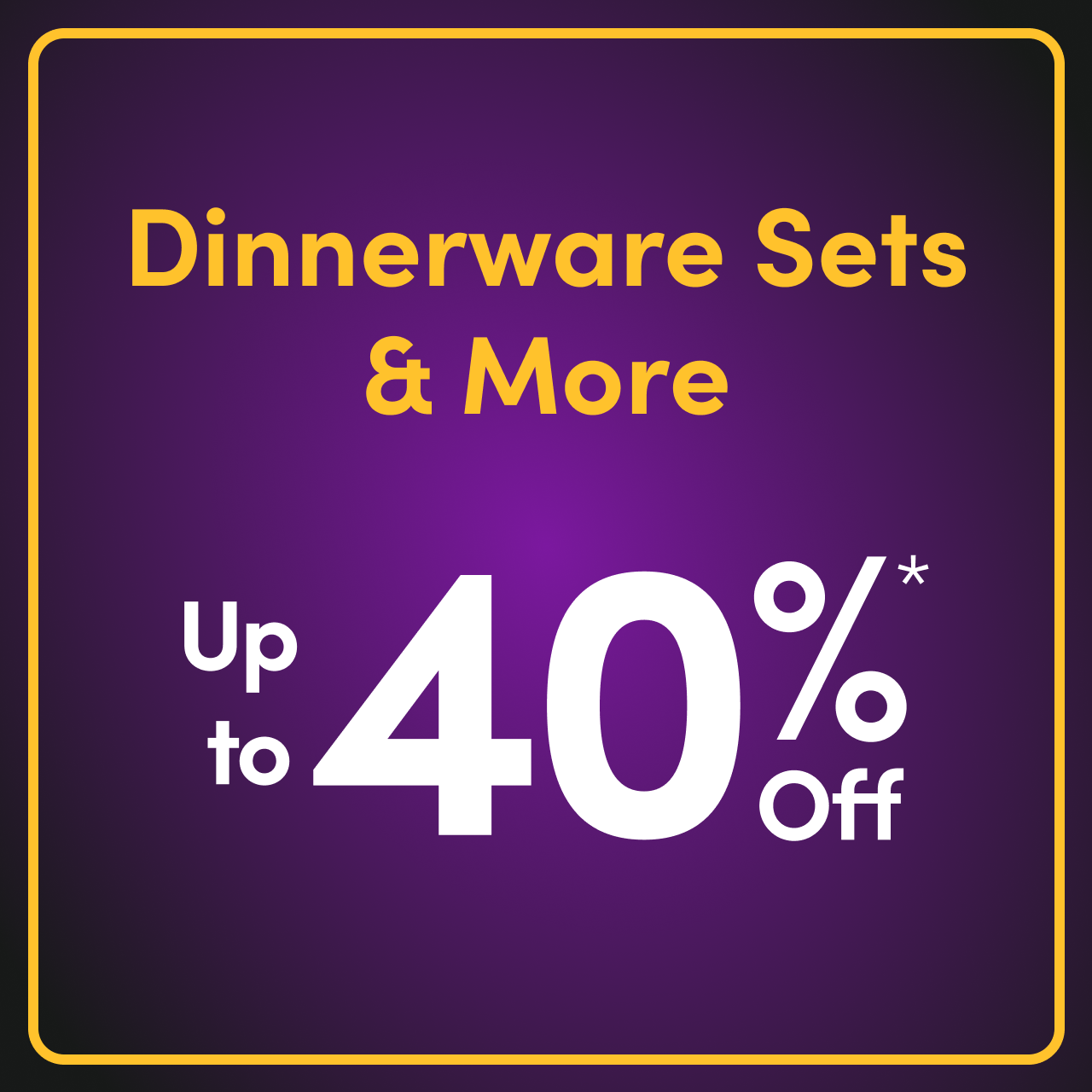Dinnerware Sets & More