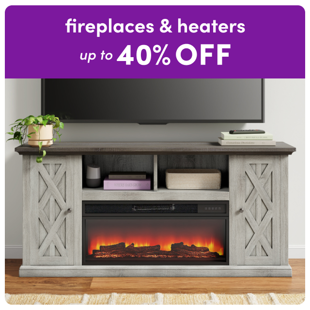 fireplace & heater clearance.