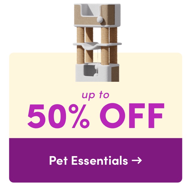 o 50% OFF Pet Essentials 