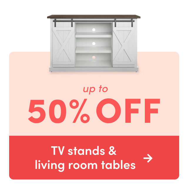 TV stand & living room table clearance