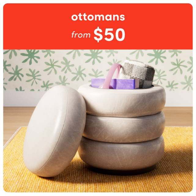 deals on ottomans