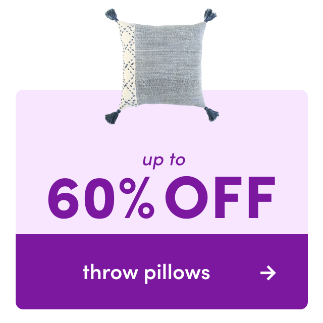 throw pillow sale.