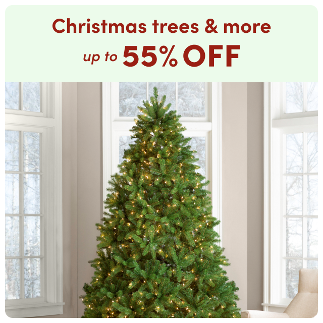 deals on Christmas trees & more