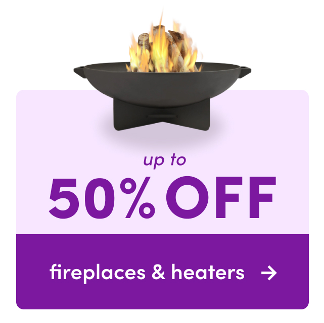 fireplace & heater clearance.