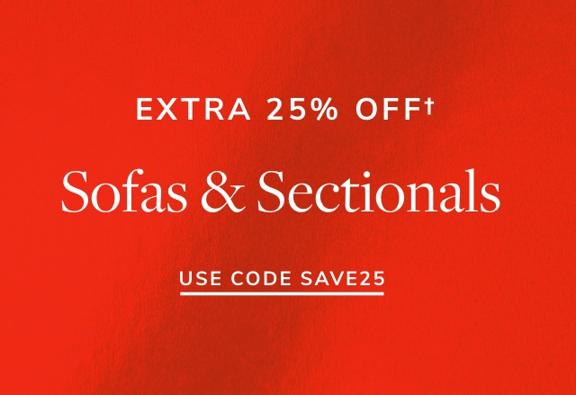 Extra 25% Off Sofas & Sectionals