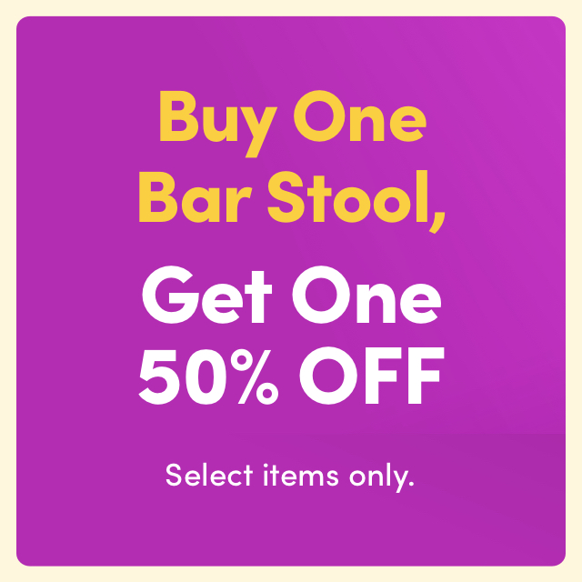 Buy One, Get One 50% OFF Bar Stools