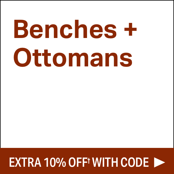Fall Bench + Ottoman Sale