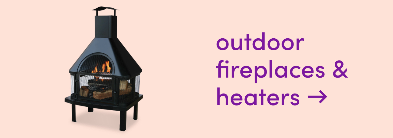 outdoor fireplace & heater clearance