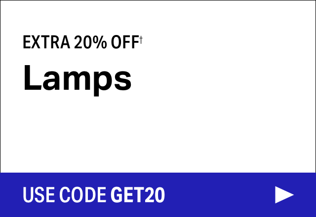 Extra 20% off Lamps