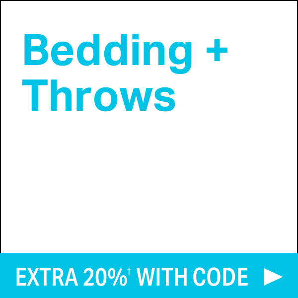 Modern Bedding + Throw Sale 