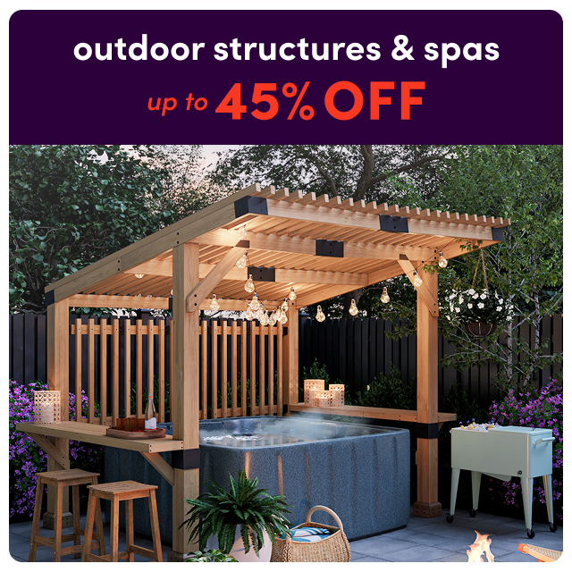 outdoor structure & spa deals