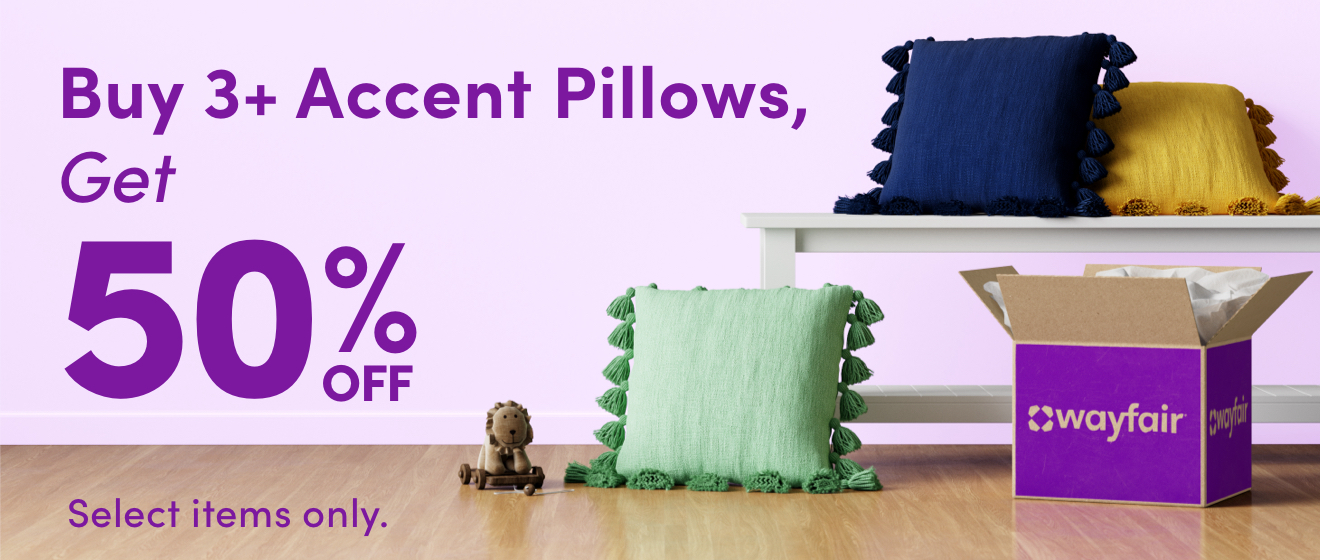 Buy 3+ Accent Pillows, Get 50% OFF