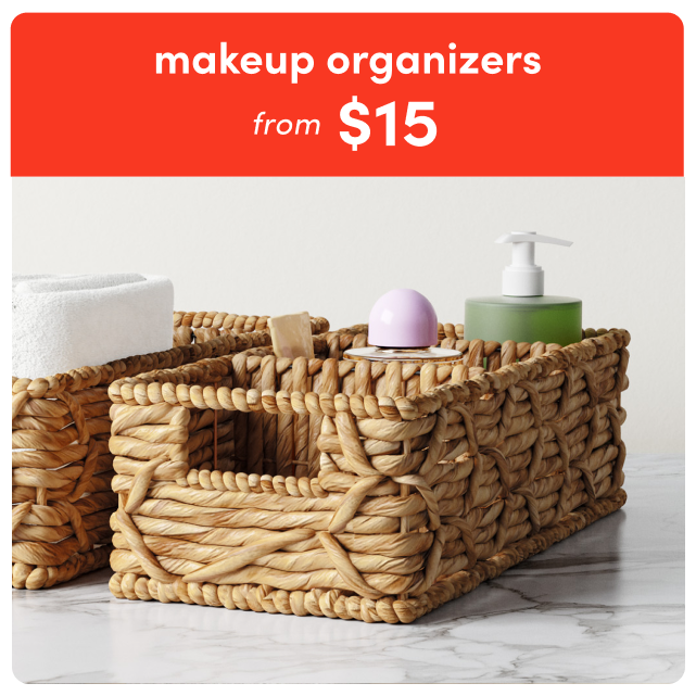 deals on makeup organizers