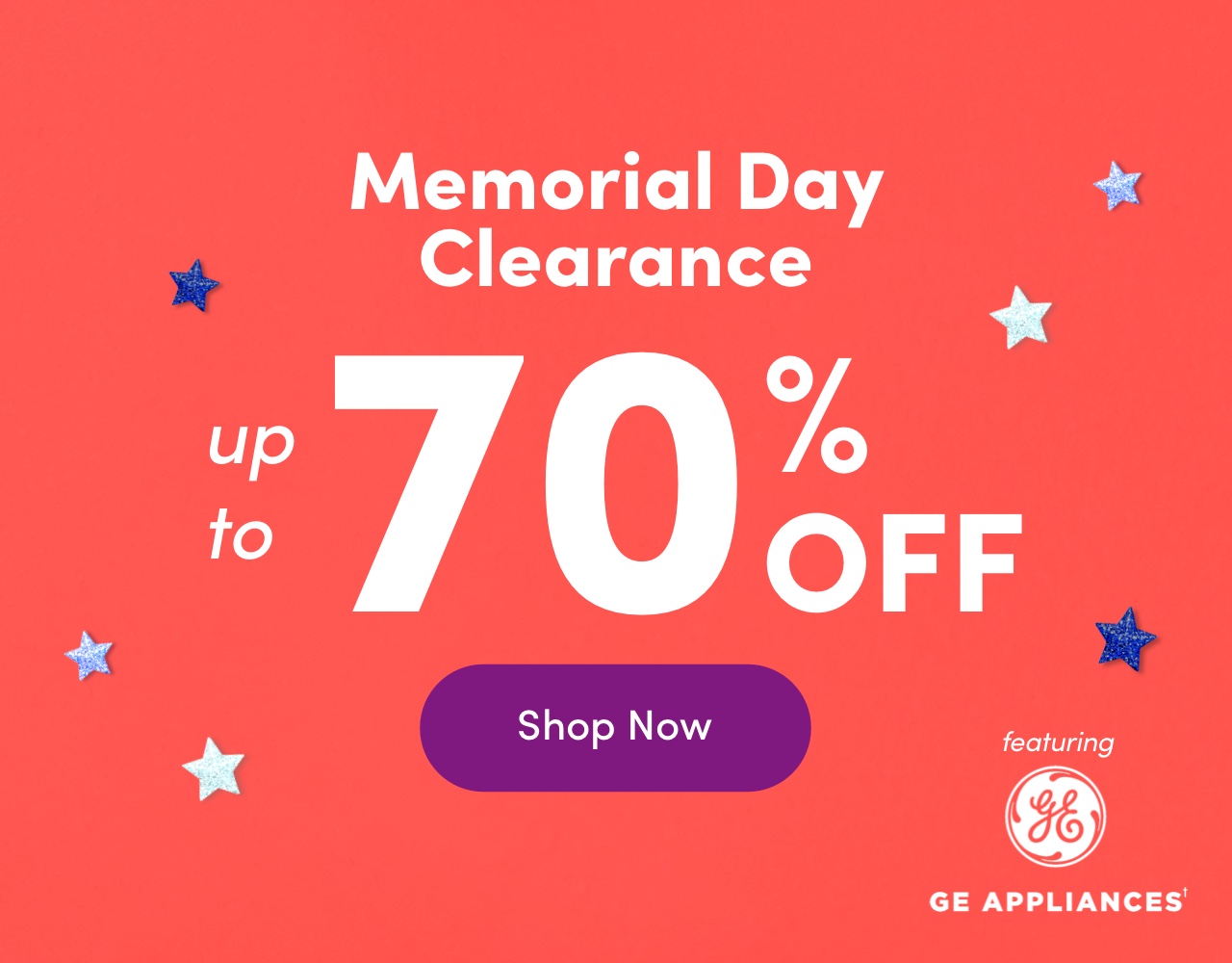 Memorial Day Clearance 70 OFF GE APPLIANCES' 