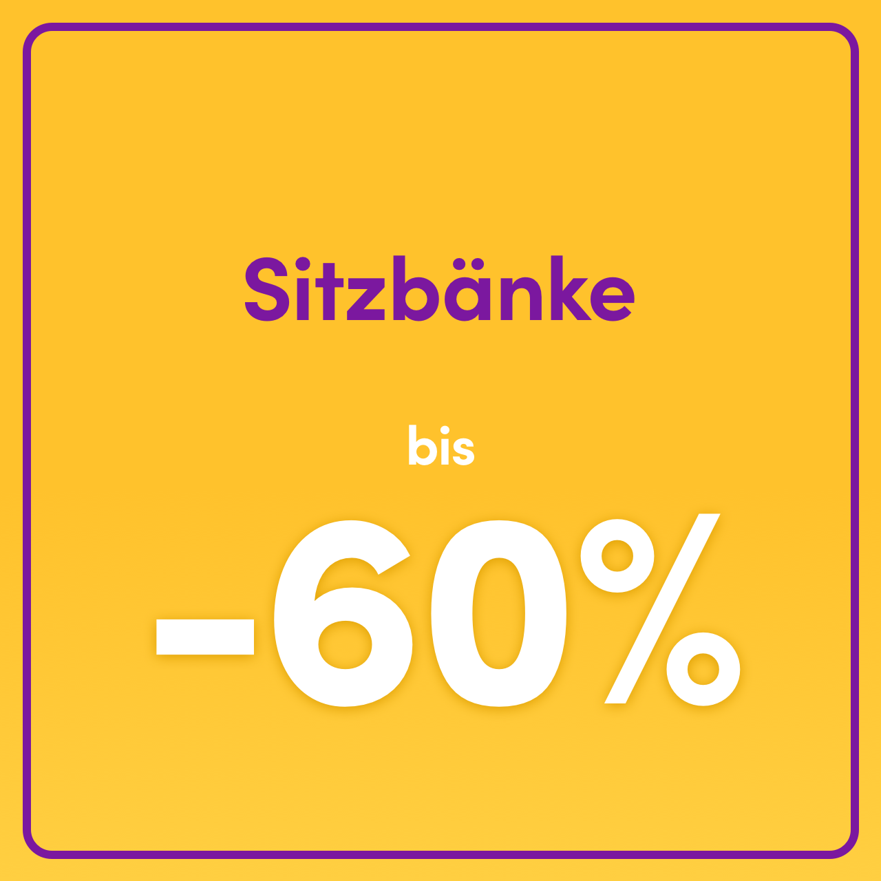 Sitzbänke