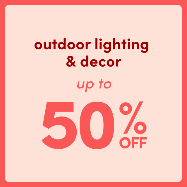 outdoor lighting & decor clearance