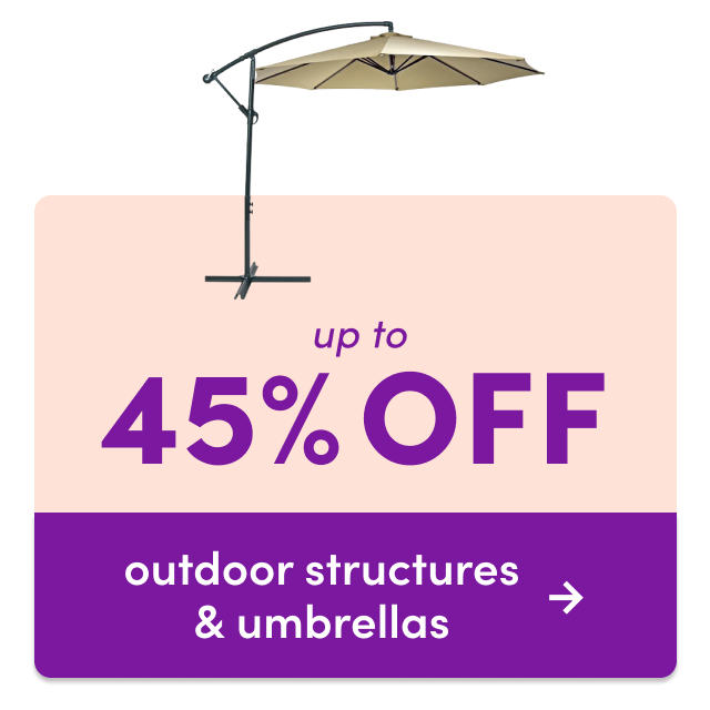 outdoor structures & umbrella clearance