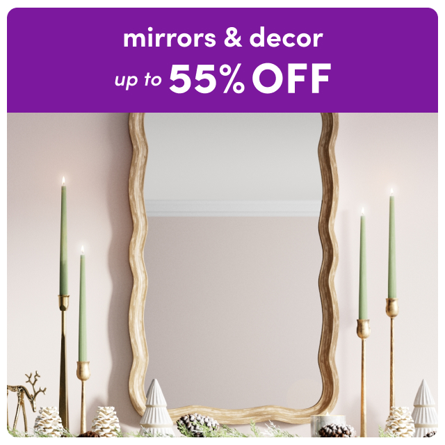 mirror & decor clearance.