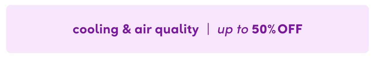 cooling & air quality sale