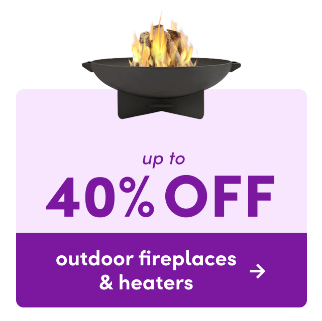outdoor fireplace & heater sale